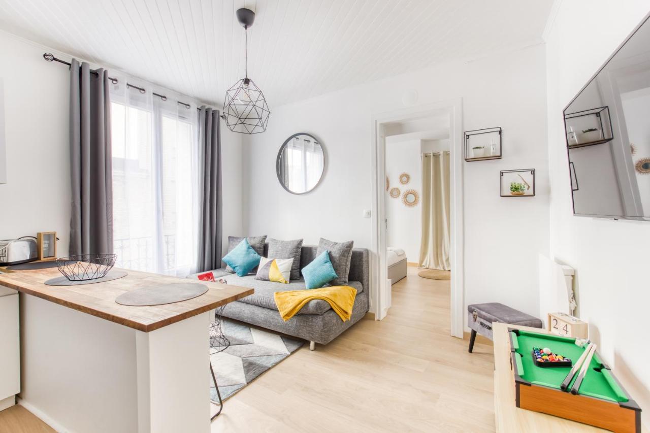 Apartamento Grand Line - Parking- Métro 5 - Easy Check-in - Netflix - Disney Plus Pantin Exterior foto